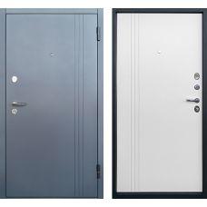 ПРОМЕТ “Луара” Экошагрень графит (3 полоски около петель)| Входная металлическая дверь 