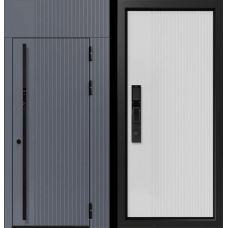 СТАЛЛЕР Армада 3К90 ЮР-35 RAL 9011 - ЮР-35 RAL 9003| Входная металлическая дверь 