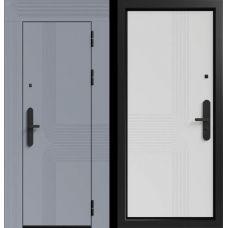 СТАЛЛЕР Бионика 3К90 ЮР-40 RAL 7024 - ЮР-40 RAL 9003| Входная металлическая дверь 