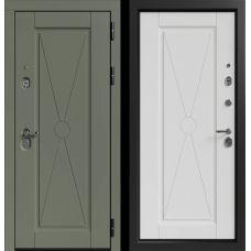 СТАЛЛЕР Мирель 3К90 ЮР-30 RAL 6007 - ЮР-30 RAL 9003| Входная металлическая дверь 