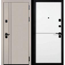 СТАЛЛЕР Молден 3К90 горизонталь 1 ЮП-32 Латте (ZB855-2) - ЮП-33 ZB Белый| Входная металлическая дверь 