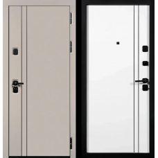СТАЛЛЕР Молден 3К90 вертикаль 2 ЮП-32 Латте (ZB855-2) - ЮП-32 ZB Белый| Входная металлическая дверь 
