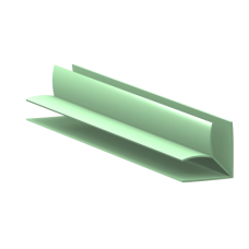 Угол наружный к панелям ПВХ "Ю-Пласт" Зелёный (3 м.)