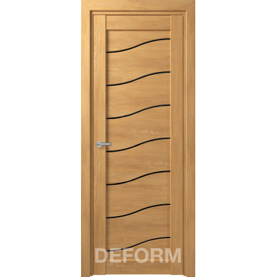 D2 DEFORM ДО черный лак 800*2000 Дуб шале натуральный