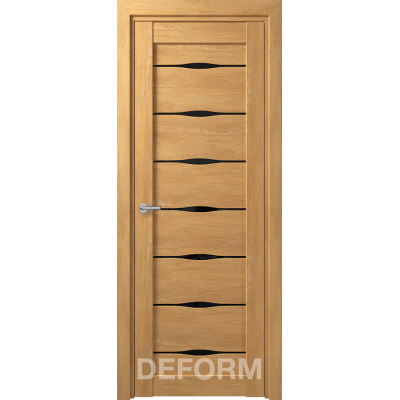 D3 DEFORM ДО черный лак 800*2000 Дуб шале натуральный