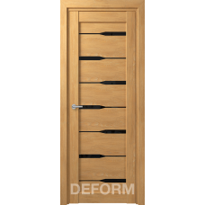 D4 DEFORM ДО черный лак 800*2000 Дуб шале натуральный