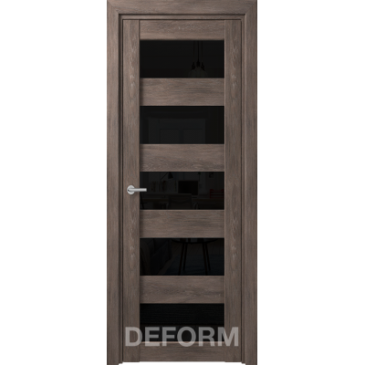 D12 DEFORM ДО черный лак 800*2000 Дуб шале графит