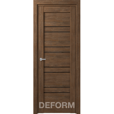 D15 DEFORM ДО черный лак 800*2000 Дуб шале корица