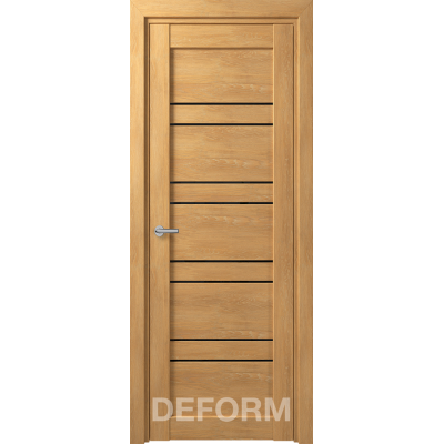 D15 DEFORM ДО черный лак 800*2000 Дуб шале натуральный