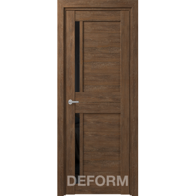 D17 DEFORM ДО черный лак 800*2000 Дуб шале корица