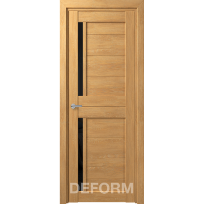 D17 DEFORM ДО черный лак 800*2000 Дуб шале натуральный