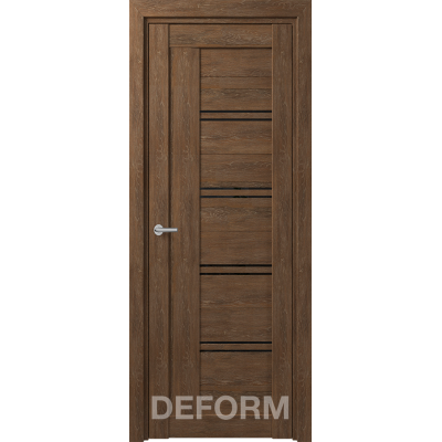 D18 DEFORM ДО черный лак 800*2000 Дуб шале корица