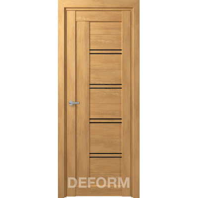 D18 DEFORM ДО черный лак 800*2000 Дуб шале натуральный
