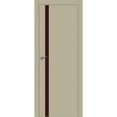 6E (ABS) коричневый лак 800*2000 Шеллгрей кромка в цвет