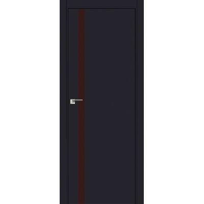 6E (ABS) коричневый лак 800*2000 Черный матовый кромка в цвет