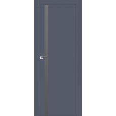6E (ABS) серебряный мат.лак 800*2000 Антрацит кромка в цвет