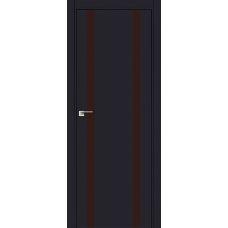 9E (ABS) коричневый лак 800*2000 Черный матовый кромка в цвет