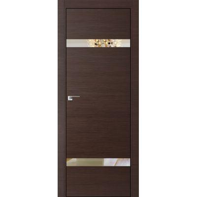 3Z зеркало 800*2000 Венге кроскут хром черная с 4-х сторон