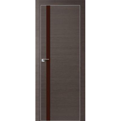 6Z коричневый лак 800*2000 Грей кроскут матовая с 4-х сторон