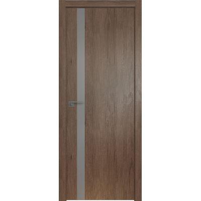6ZN (ABS) серебряный мат.лак 800*2000 Дуб салинас темный кромка в цвет