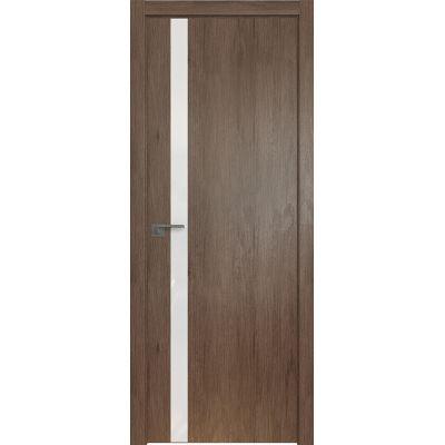 6ZN (ABS) белый лак 800*2000 Дуб салинас темный кромка в цвет