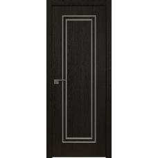 50ZN 800*2000 Даркбраун кромка ABS в цвет Багет внеш. серебро глянец