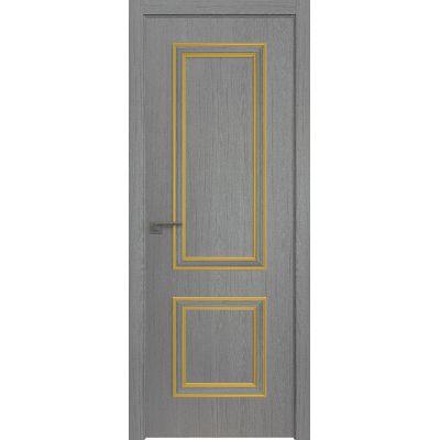 52ZN 800*2000 Грувд кромка ABS в цвет Багет внеш. золото глянец