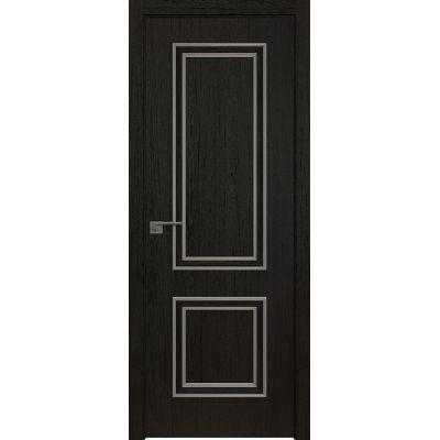 52ZN 800*2000 Даркбраун кромка ABS в цвет Багет внеш. серебро глянец
