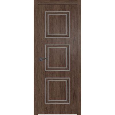 54ZN 800*2000 Дуб салинас темный кромка ABS в цвет Багет внеш. серебро глянец