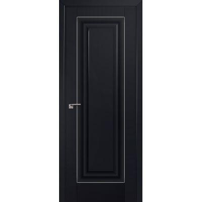 23U 800*2000 Черный матовый серебро люкс