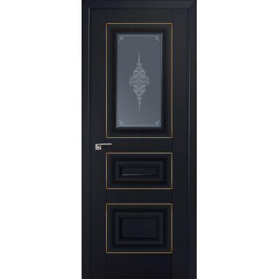 26U графит кристалл 800*2000 Черный матовый золото