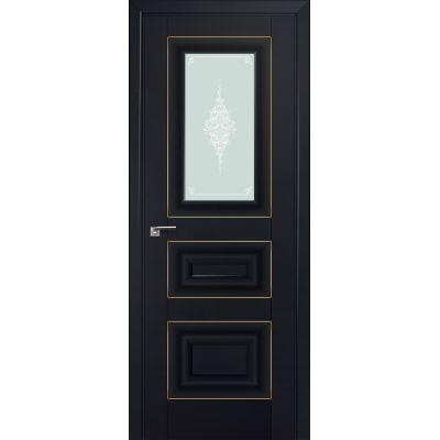 26U матовое кристалл 800*2000 Черный матовый золото