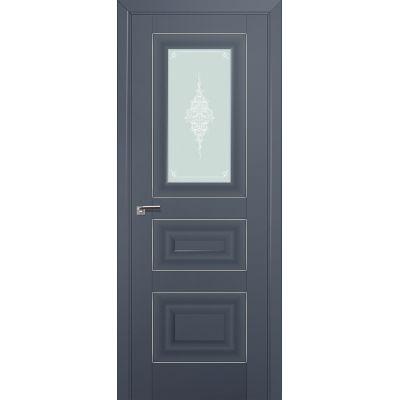 26U матовое кристалл 800*2000 Антрацит серебро люкс