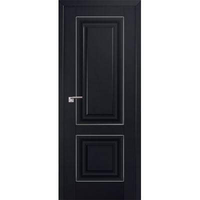 27U 800*2000 Черный матовый серебро люкс