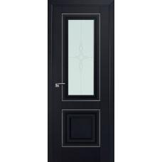 28U матовое узор 800*2000 Черный матовый серебро люкс