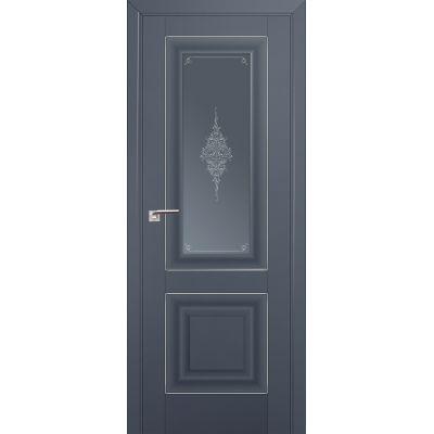 28U графит кристалл 800*2000 Антрацит серебро люкс