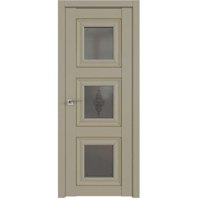 97U графит кристалл 800*2000 Шеллгрей золото люкс