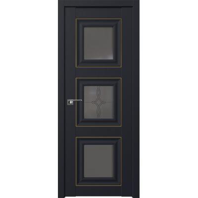 97U графит узор 800*2000 Черный матовый золото люкс