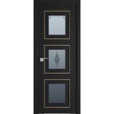 97U графит кристалл 800*2000 Черный матовый золото