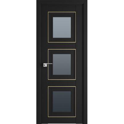 97U графит 800*2000 Черный матовый золото люкс