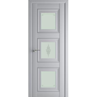 97U матовое кристалл 800*2000 Манхэттен серебро люкс