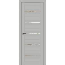 48U прозрачное 800*2000 Черный матовый молдинг в цвет