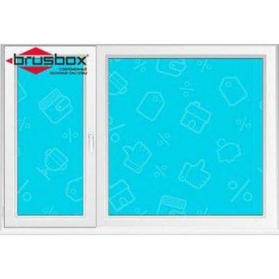 ОКНО ПВХ BRUSBOX 2 СТВОРКИ ОКНО ПВХ BRUSBOX 2 СТВОРКИ