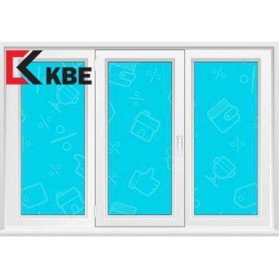 ОКНА ПВХ KBE 3-Х СТВОРЧАТОЕ