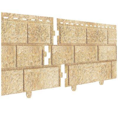 Сайдинг Стоун Хаус кирпич песочный (двойной замок) Сайдинг Стоун Хаус кирпич песочный (двойной замок)